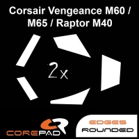 Corepad Skatez PRO 64 Mausfüße Corsair Vengeance M60 / M65 / Raptor M40